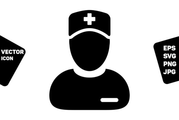 Doctor Icon Vector for Graphics and Icons