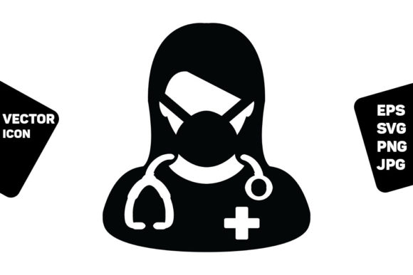 Doctor Icon Vector for Medical Graphics and Icons