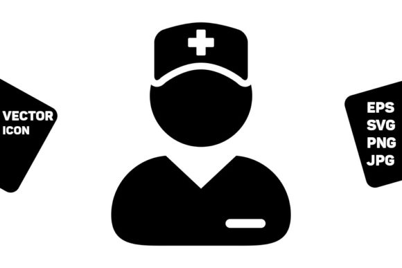First Aid Icon Vector Male Person Avatar