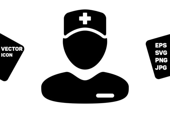 Health Icon Vector Male Person Profile Graphics