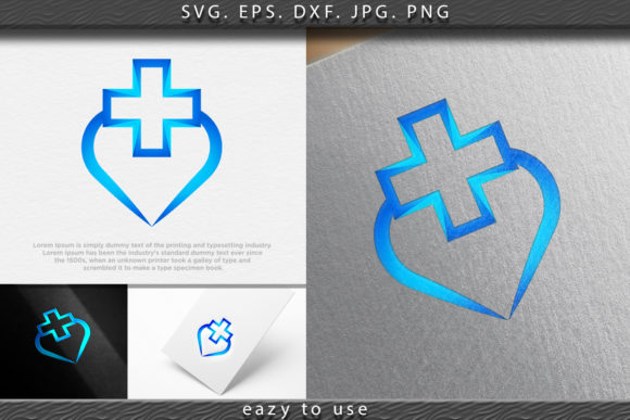 Healthcare, Medical Care, Love Logo Idea