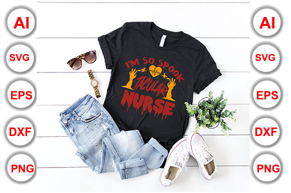 I’m so Spooktacular Nurse Design Graphics