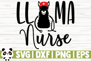 Llama Nurse Embroidery Design