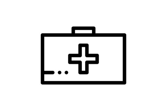 Medical Box Line Icon Graphics and Icons