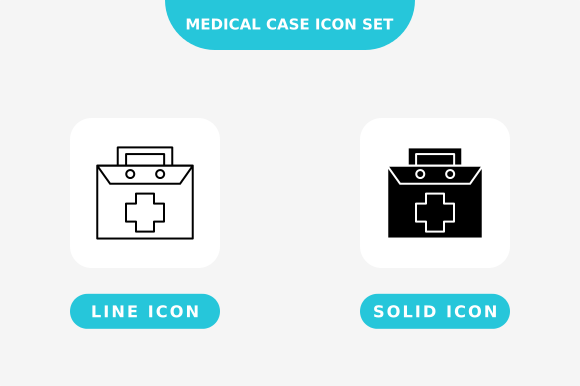 Medical Case Set: Graphics & Icons for Design Projects