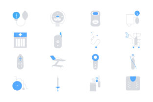 Medical Flat Icon Set Vector for Graphics and Icons