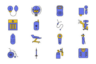 Medical Icon Set Vector for Graphics and Icons