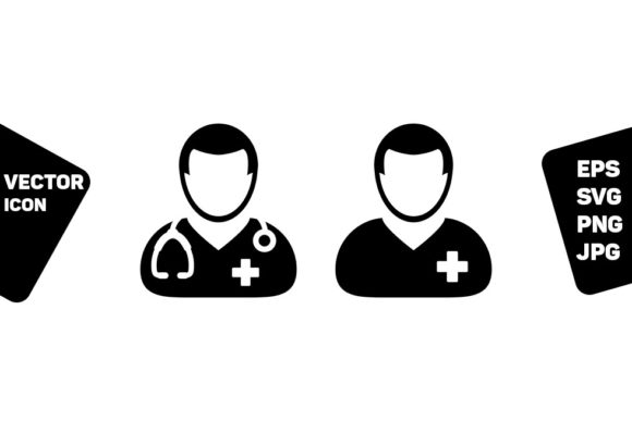 Nurse Icon Vector for Branding and Marketing