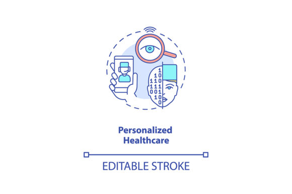 Personalized Healthcare Concept Icon Graphics and Icons