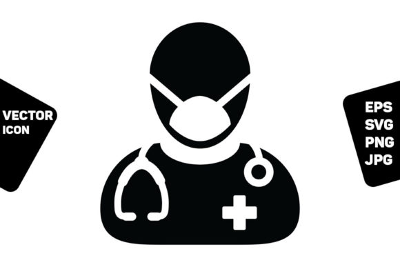 Physician Icon Vector: Graphics and Icons for Medical Content