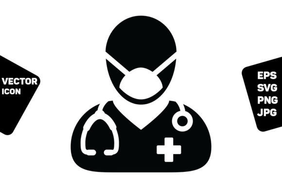 Physician Icon Vector: Graphics and Icons for Medical Design