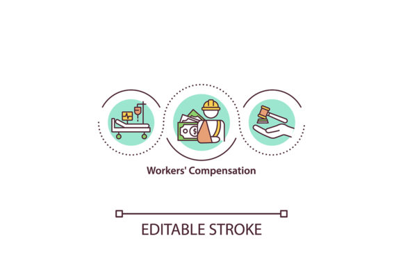 Workers Compensation Concept Icon Graphics and Icons